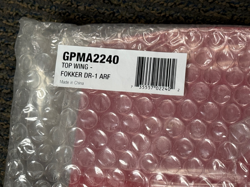 New Great Planes Fokker DR1 DR-1 RC Triplane Top Wing GPMA2240 2240