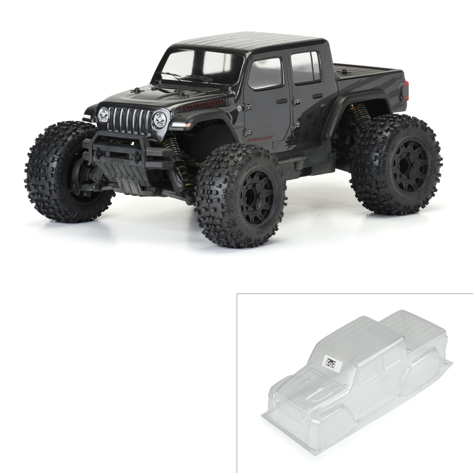 Pro-Line Racing 1/10 Jeep Gladiator Rubicon Clear Body Granite PRO357500