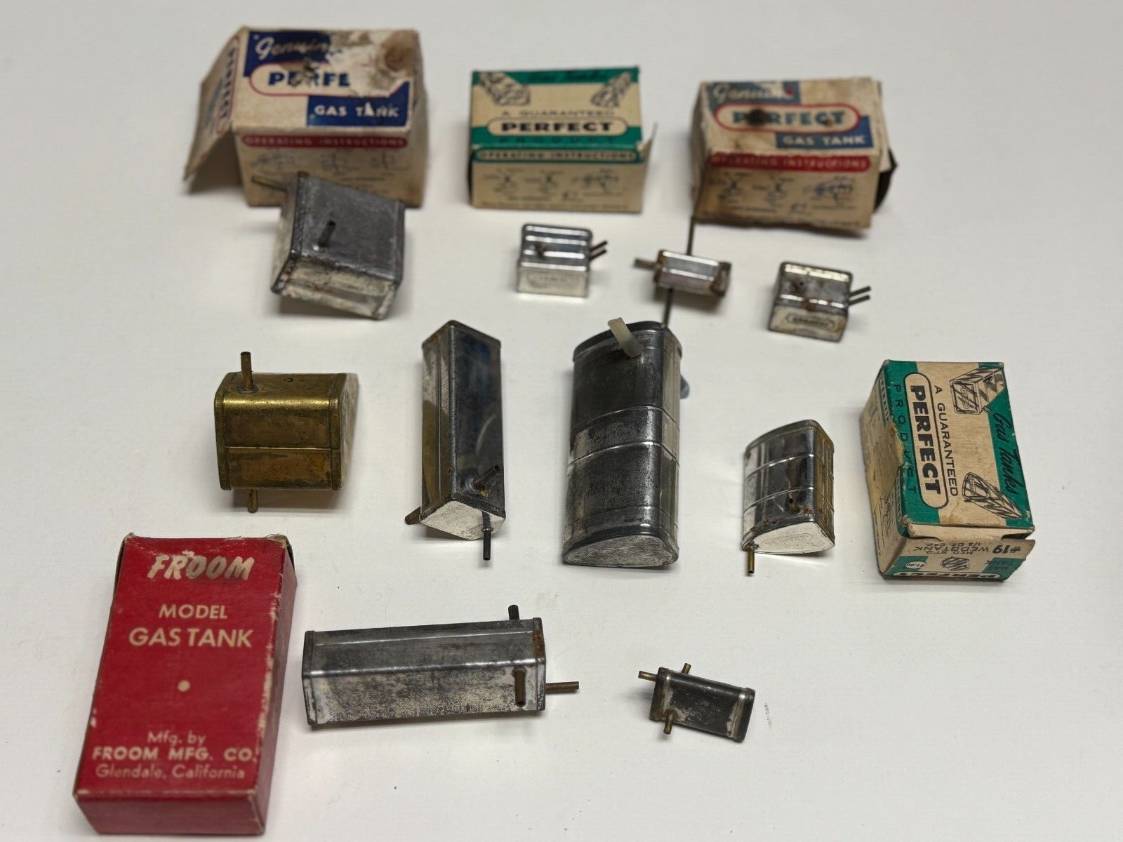 Large amount of Perfect / Froom CL FF Control Line Free Flight Gas Tanks