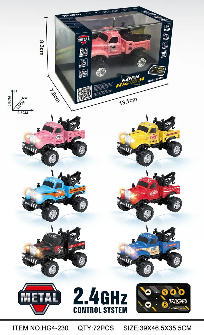 1:64 R/C Q-version Rescue Vehicle With APP control HG4-230 Yellow