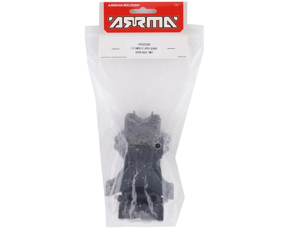 Arrma Composite Front / Rear Upper Gearbox Covers & Shock Typhon 3S BLX RC Buggy