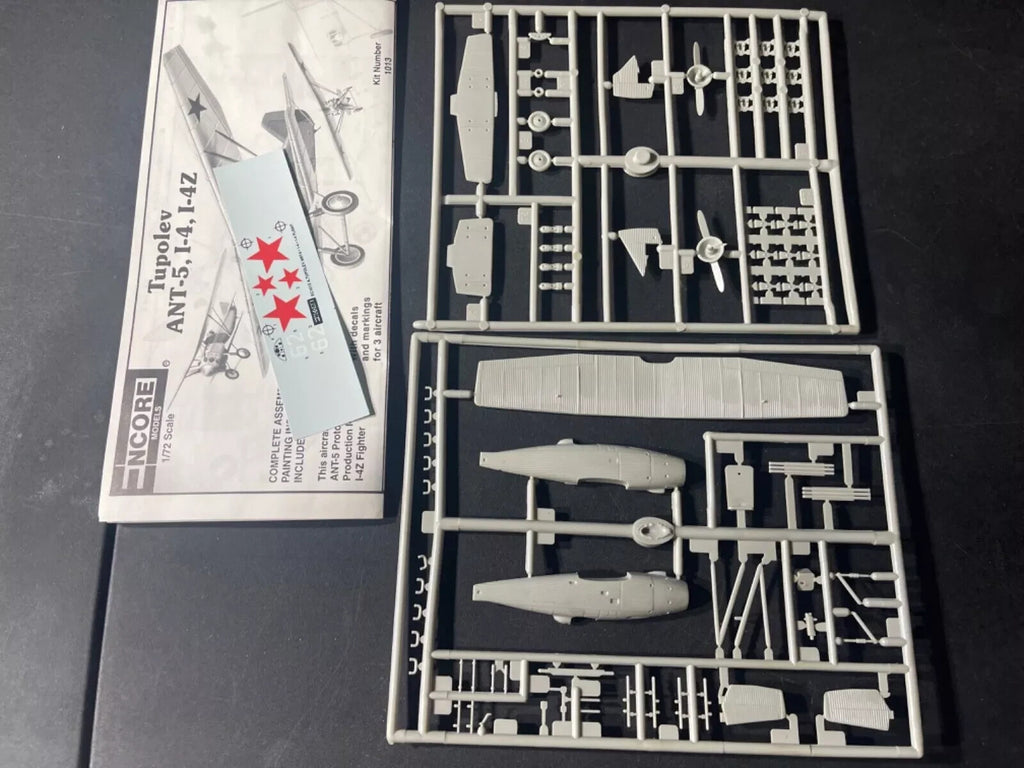 Encore Models Tupolev ANT-5, I-4, I-4Z Aircraft Model Kit No. 1013, 1/72 Scale