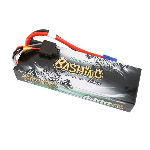 Gens Ace 2S G-Tech GTech Smart Bashing LiPo RC Battery 35C 7.4V / 5200mAh w/EC3