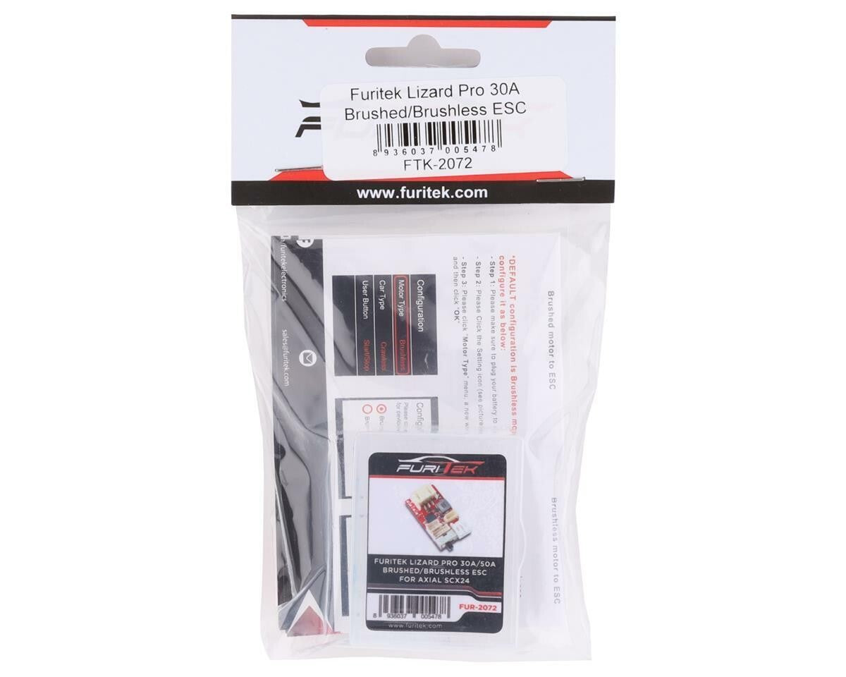 Furitek Lizard Pro 30 Amp Brushed / Brushless RC Truck ESC FTK-FUR-2072 FRU2072
