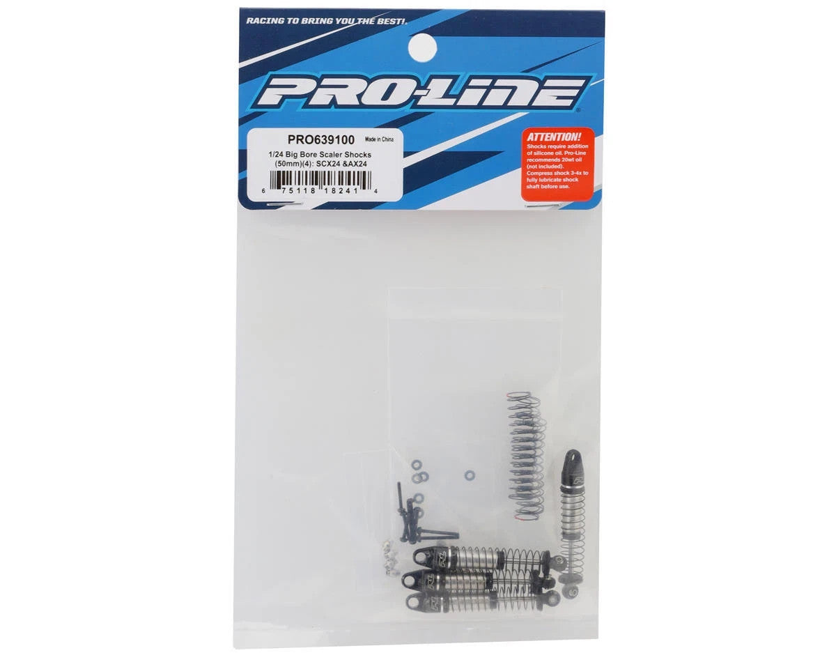 Pro-Line ProLine 1/24 Scale Big Bore Scaler Shocks 50mm (4) SCX24 AX24 PRO639100