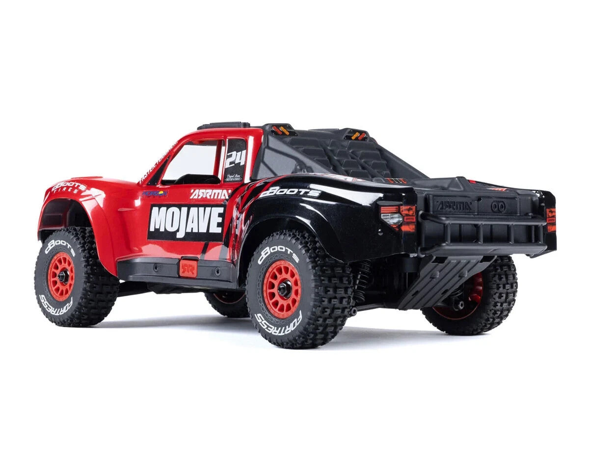 Arrma Mojave Grom MEGA 4WD 380 Brushed 1/18 Electric Desert Truck RTR Red/Black