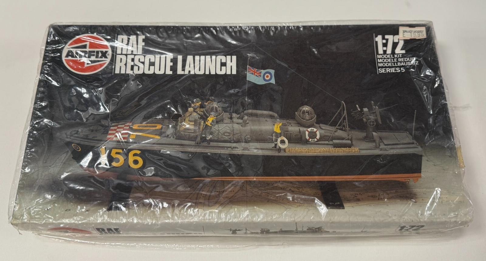 1986 Airfix RAF Rescue Launch 1/72 Scale Series 5 Model Kit No. 05281 Open Box