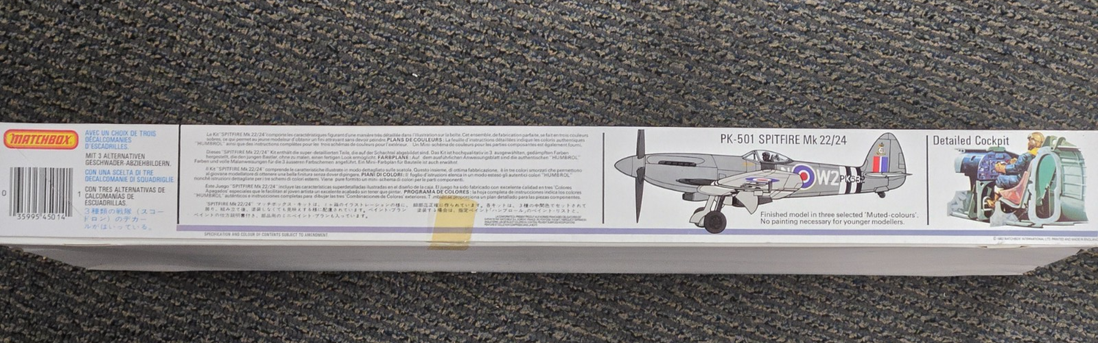 Matchbox Spitfire Mk-22/24 PK-501 1:32 Scale Model Kit