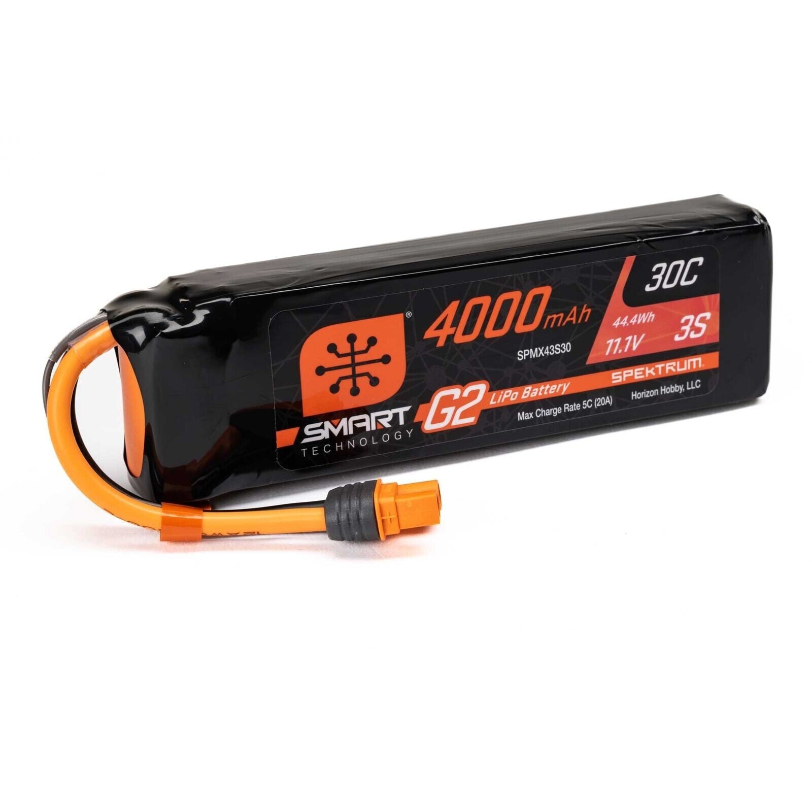 Spektrum SMART 4000mAh 3S 11.1V G2 LiPo Battery 30C IC3 SPMX43S30 RC Airplane