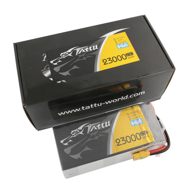 Tattu 22.8V 25C 6S 23000mAh Lipo Battery With XT90-S XT90 Plug For UAV Drone