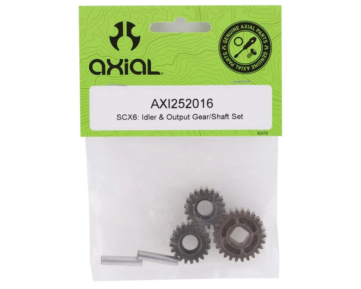 Axial SCX6 1/6th Scale RC Truck Idler & Output Gear/Shaft Set AXI252016