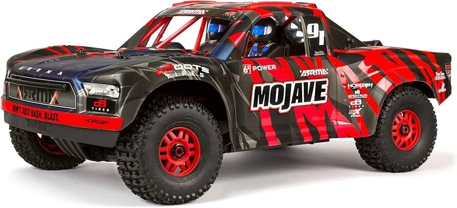 New 2025 1/7 MOJAVE 6S BLX V5 4WD Desert Truck RTR Ready To Run Red / Black
