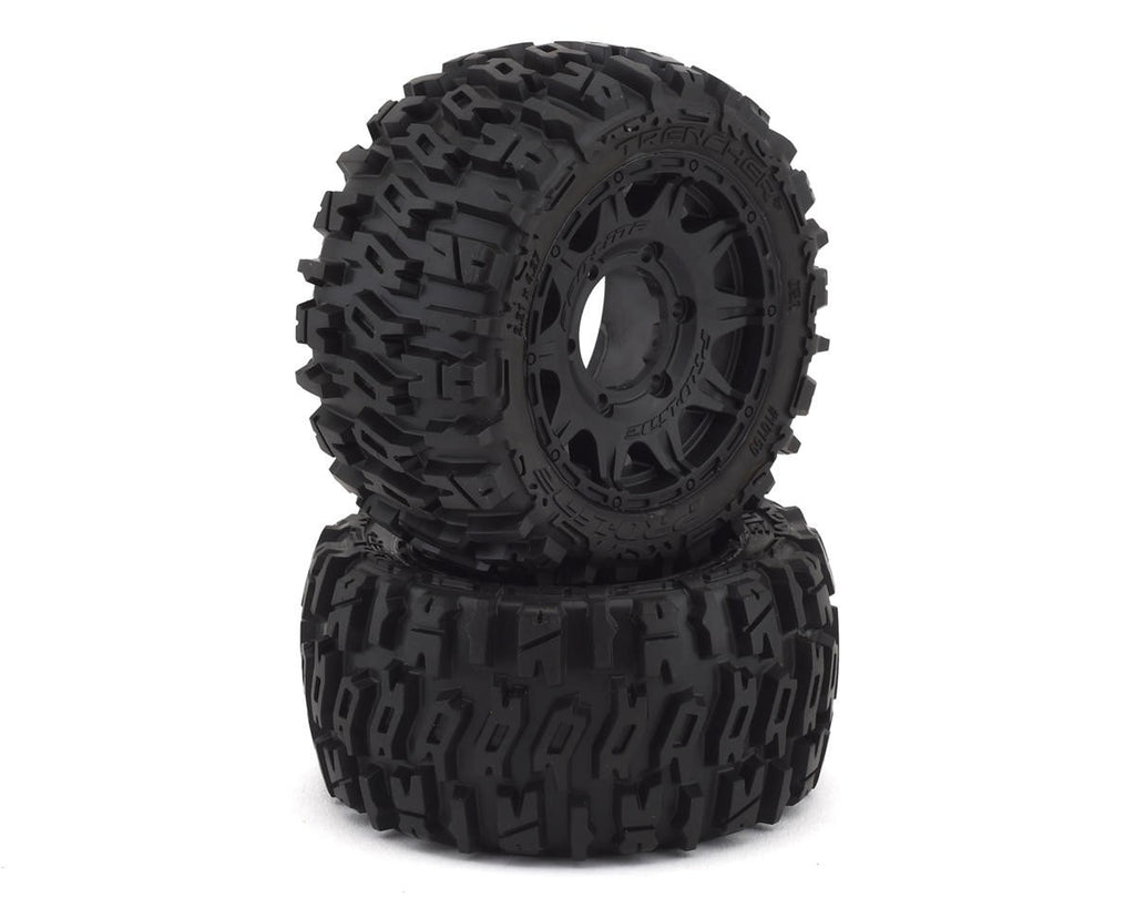 ProLine Trencher LP 2.8" Mounted Tires Black Raid Wheels PRO1015910 1015910