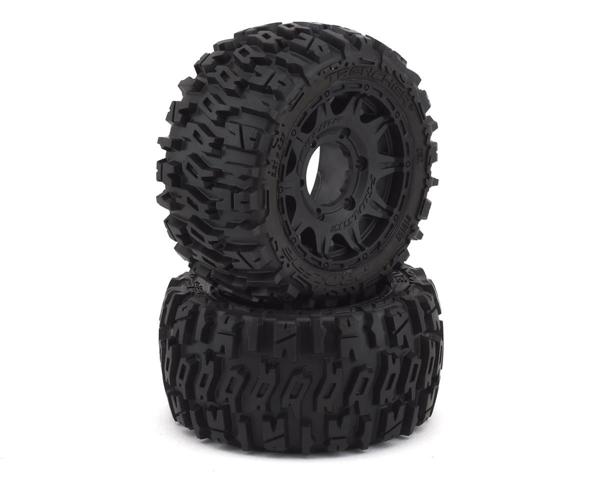 ProLine Trencher LP 2.8" Mounted Tires Black Raid Wheels PRO1015910 1015910