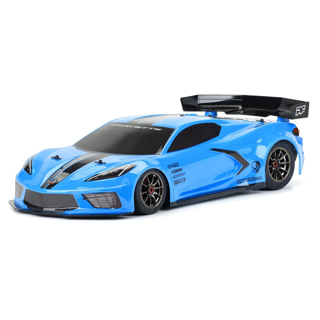PROTOform PRM157713 1/7 Chevy Corvette C8 Painted Body Blue ARRMA Felony (Blue)