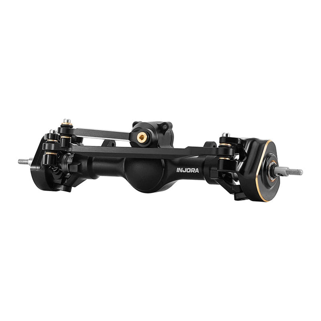 INJORA 4M-104BKFR +5mm Diamond Portal Axles Lay Down Servo TRX-4M Black