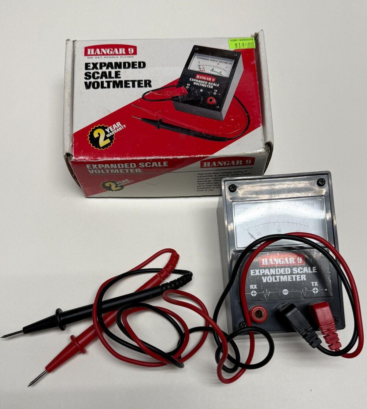 Excellent Hangar 9 Expanded Scale Voltmeter HAN105