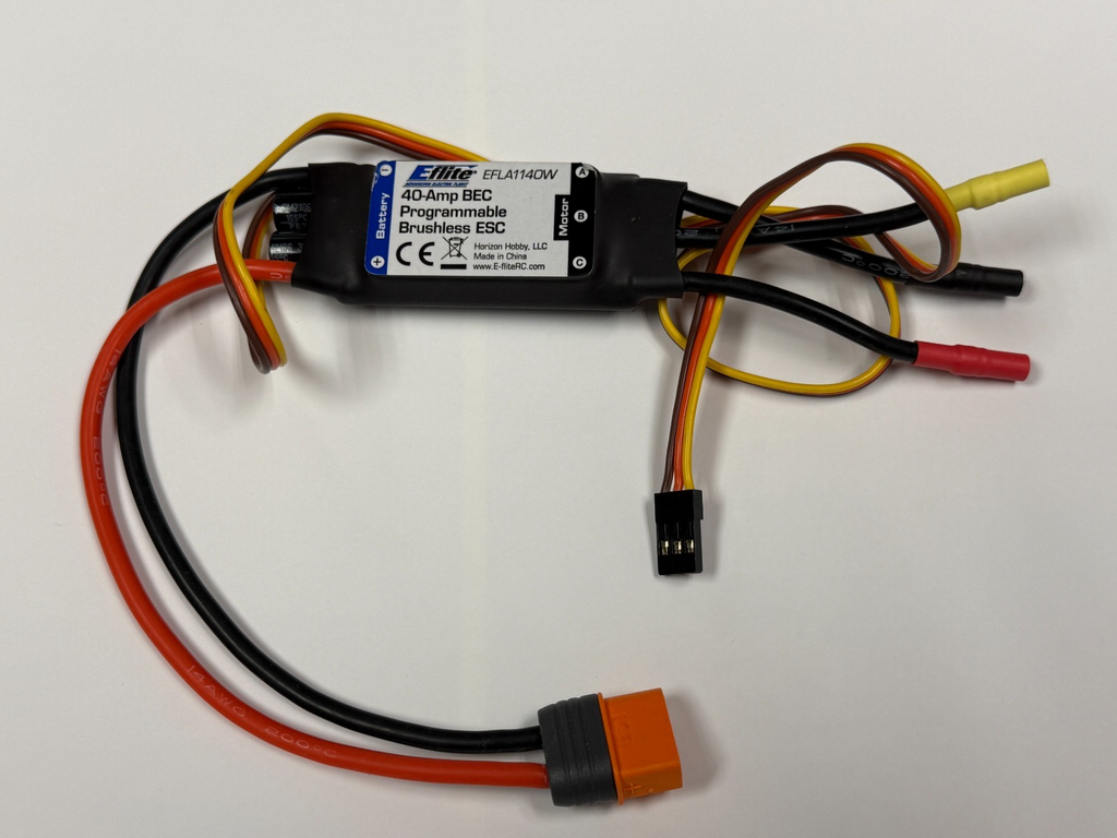 Eflite E-flite 40 AMP Brushless ESC Electronic Speed Control EFLA1140W T-28 P51