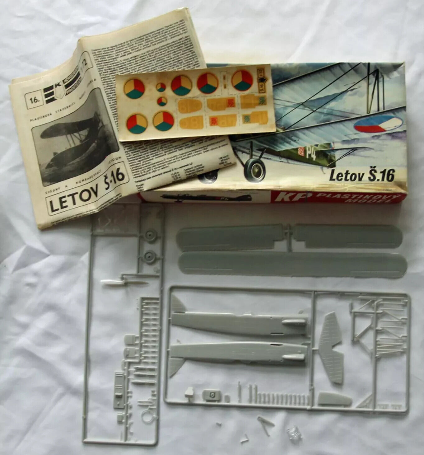 KP Letov S.16 1:72 Plastic Model Kit Complete Vintage Kovozavody Prostejov