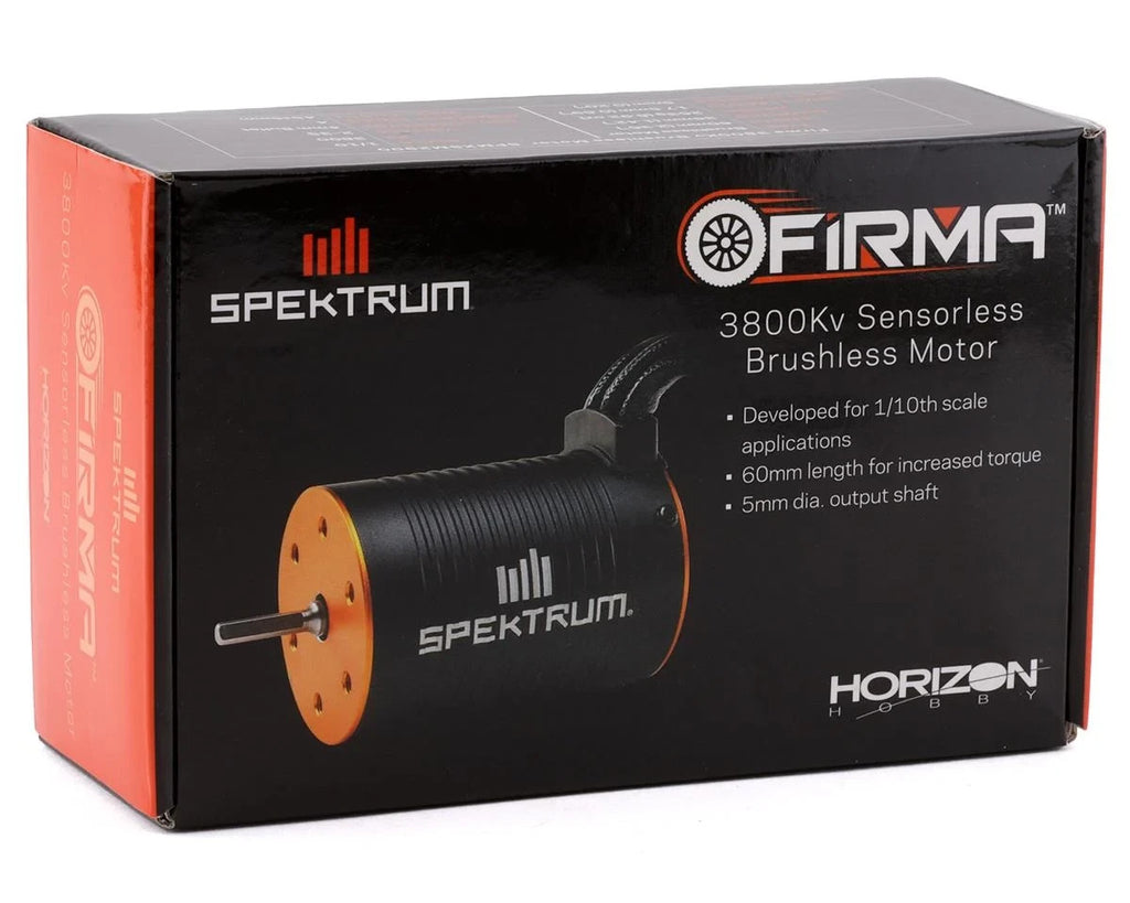 New Spektrum RC Firma 4-Pole Brushless Motor w/5mm Shaft (3800Kv) SPMXSM2900