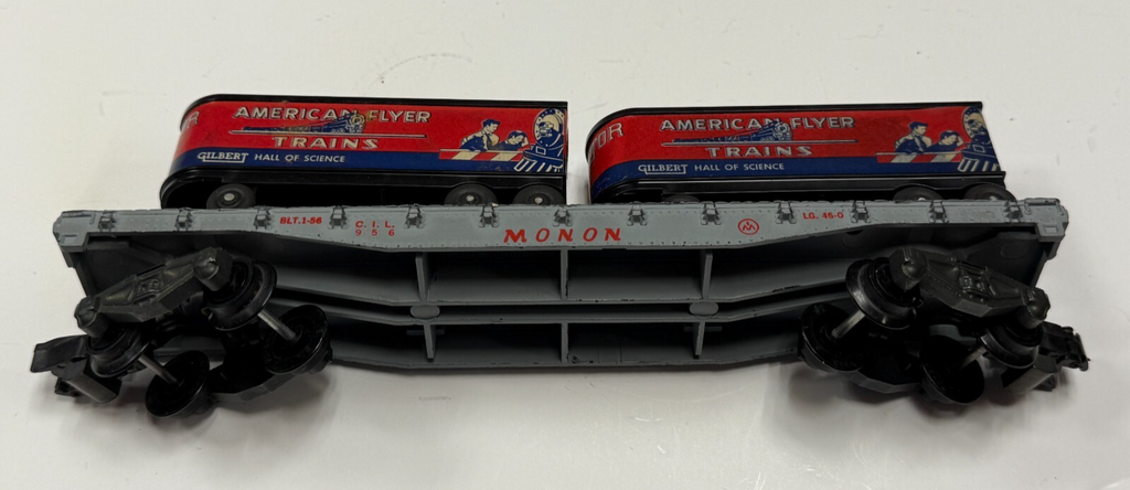 Vintage American Flyer S Gauge FlyCar w/ Trailers " Monon" BLT 1-56 #956 956