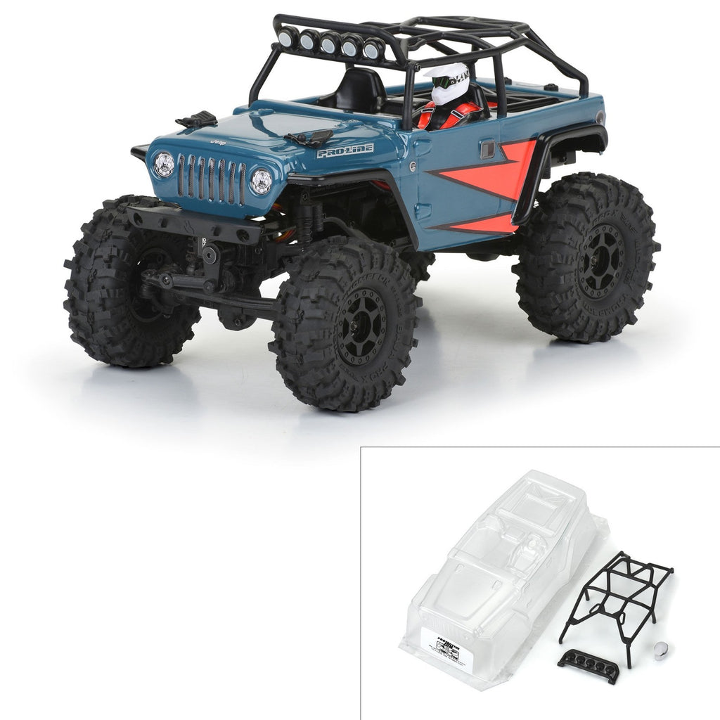 1/24 2004 Jeep LJ Clear Body/Trail Cage: SCX24 PRO366400 Pro-Line