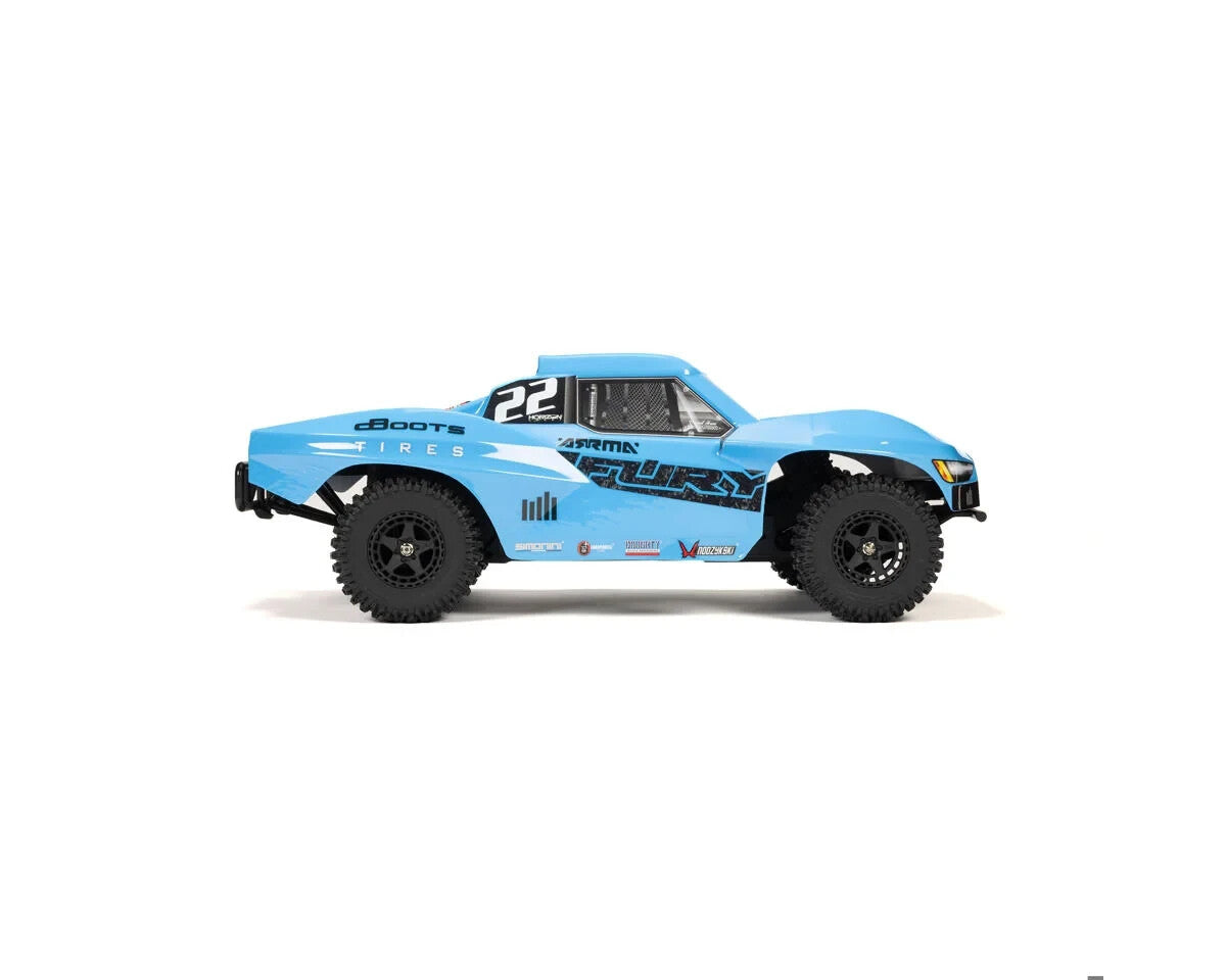 Arrma Fury 2WD MEGA 550 RTR Brushed 1/10 Off-Road Short Course Truck Blue w/SLT