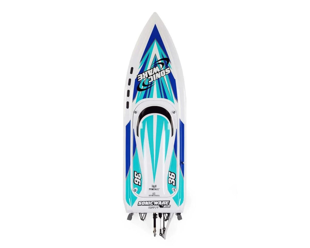 Pro Boat Sonicwake 36" Self-Righting RTR Deep-V Brushless Boat White w/Spektrum