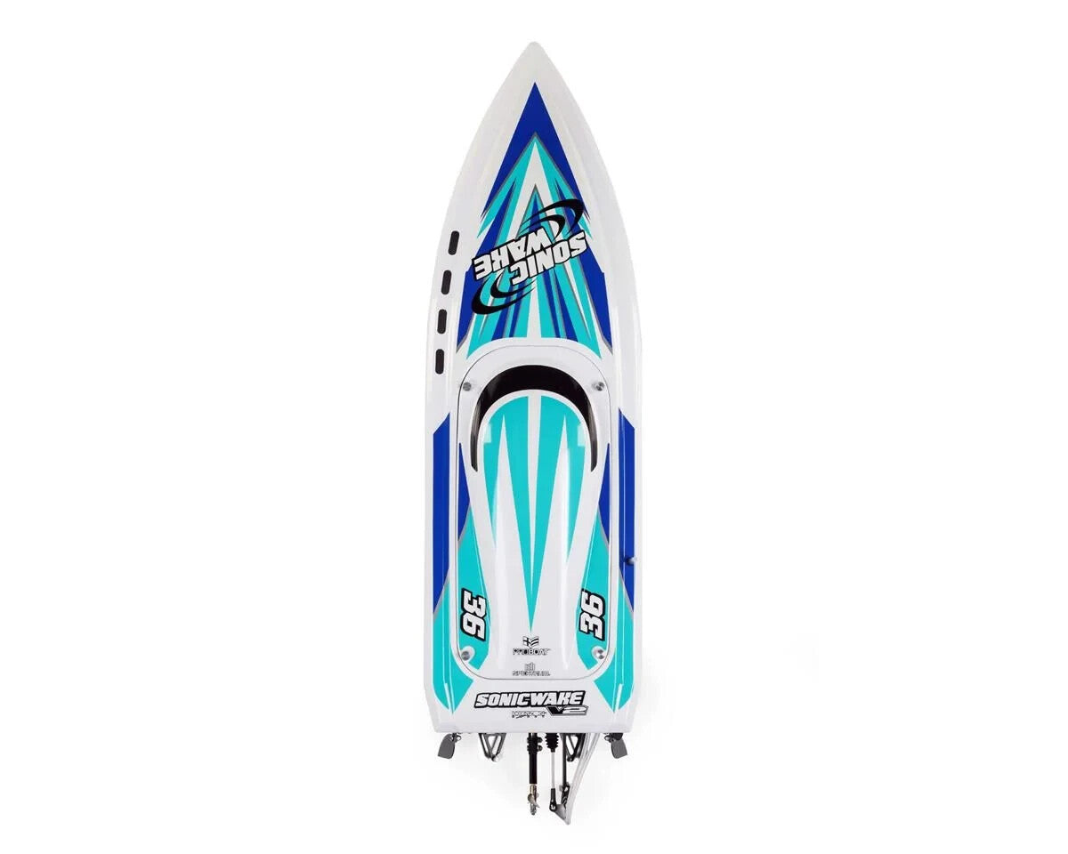 Pro Boat Sonicwake 36" Self-Righting RTR Deep-V Brushless Boat White w/Spektrum