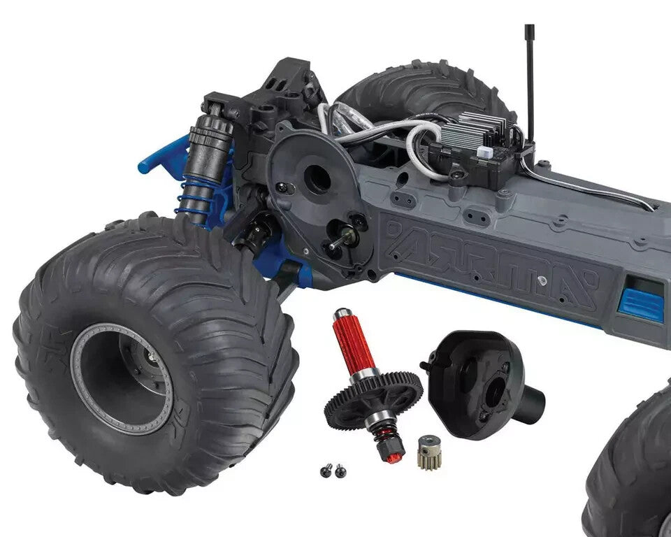 Arrma Gorgon 4X2 MEGA 550 Brushed 1/10 Monster Truck RTR (Blue) ARA3230T1