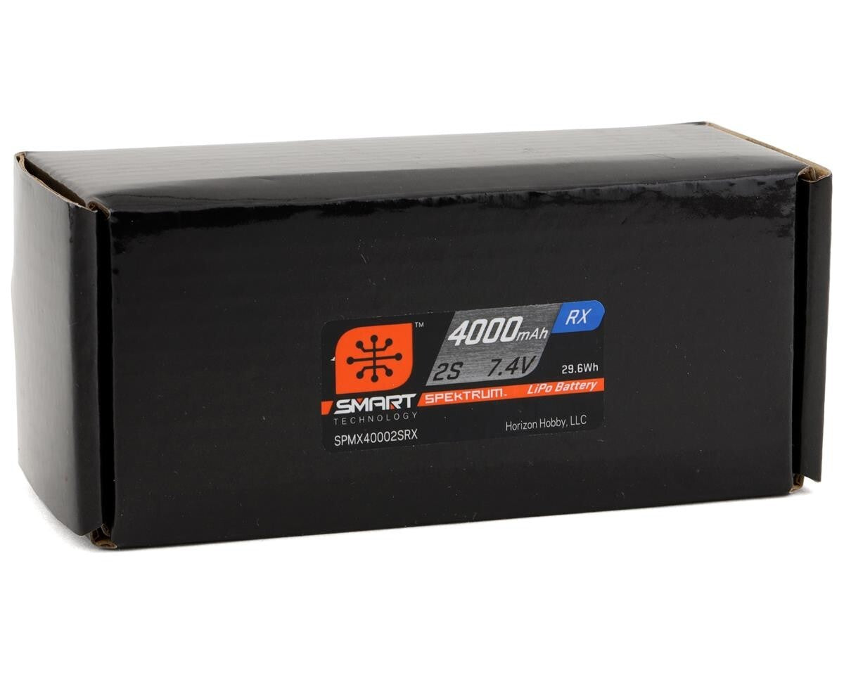 Spektrum 7.4V 4000mAh 2S 15C Smart LiPo Receiver RX Battery IC3 SPMX40002SRX