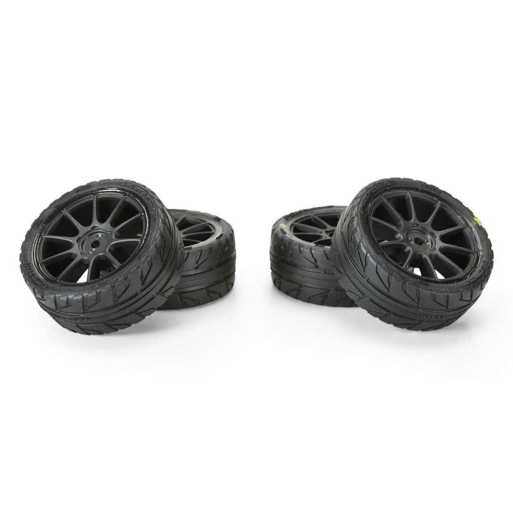 1/14 Vector Tire MTD 12mm Black Mach-10 Wheel (4): ARRMA TYPHON GROM
