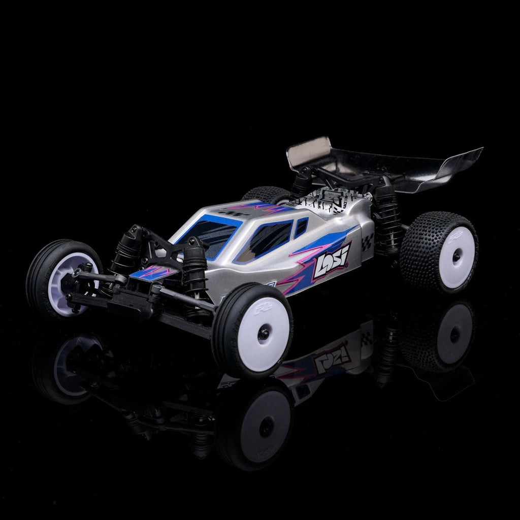 Losi LOS00007T2 1/24 Scale Micro-B MicroB 2WD RTR Ready to Run Buggy : Silver