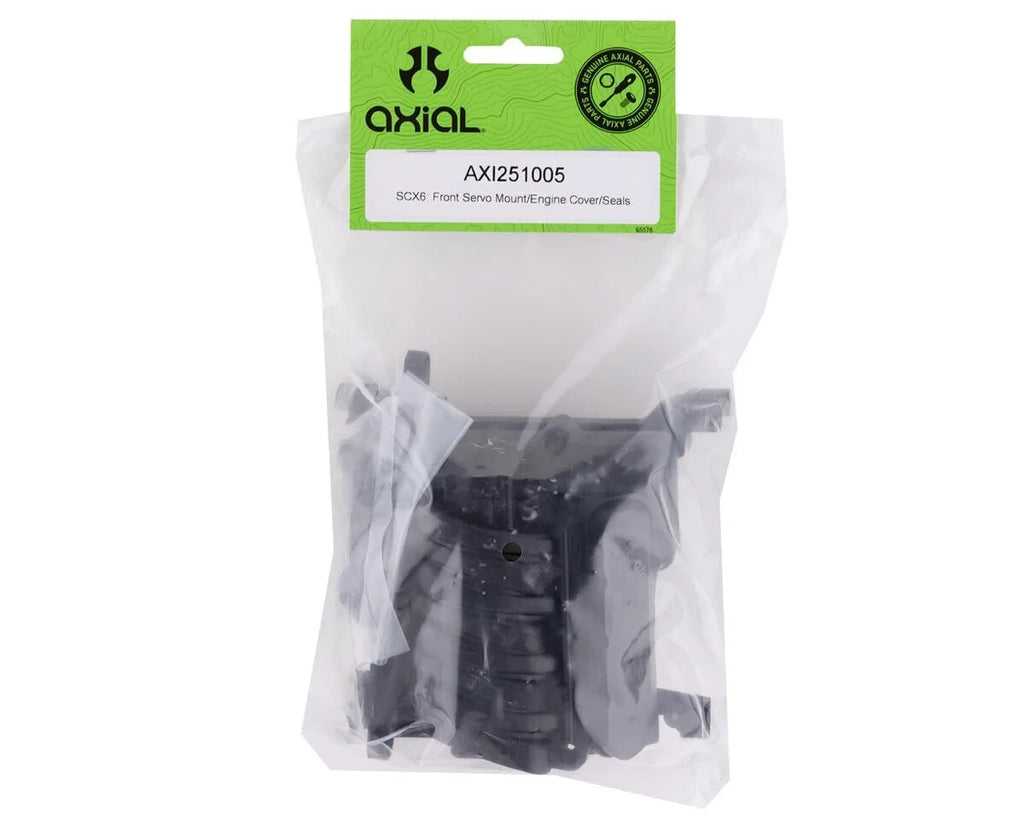 Axial SCX6 Jeep / Honcho Front Servo Mount / Engine Cover / Seals AXI251005