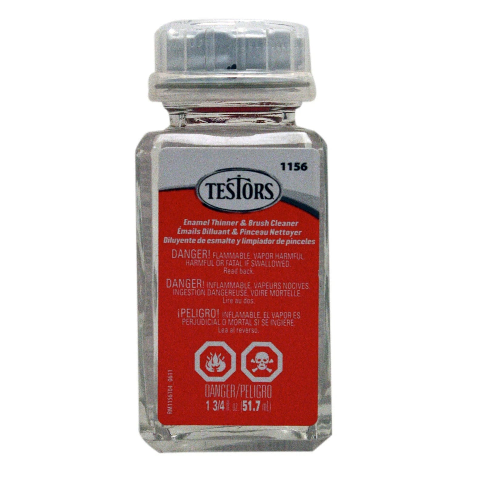 Testors ~ General Hobby RC Boats Brush Cleaner Thinner 1-3/4 oz TES1156XT