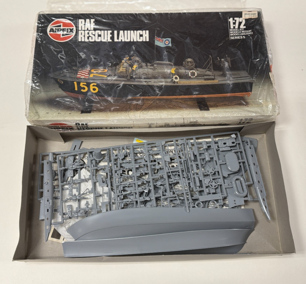 1986 Airfix RAF Rescue Launch 1/72 Scale Series 5 Model Kit No. 05281 Open Box
