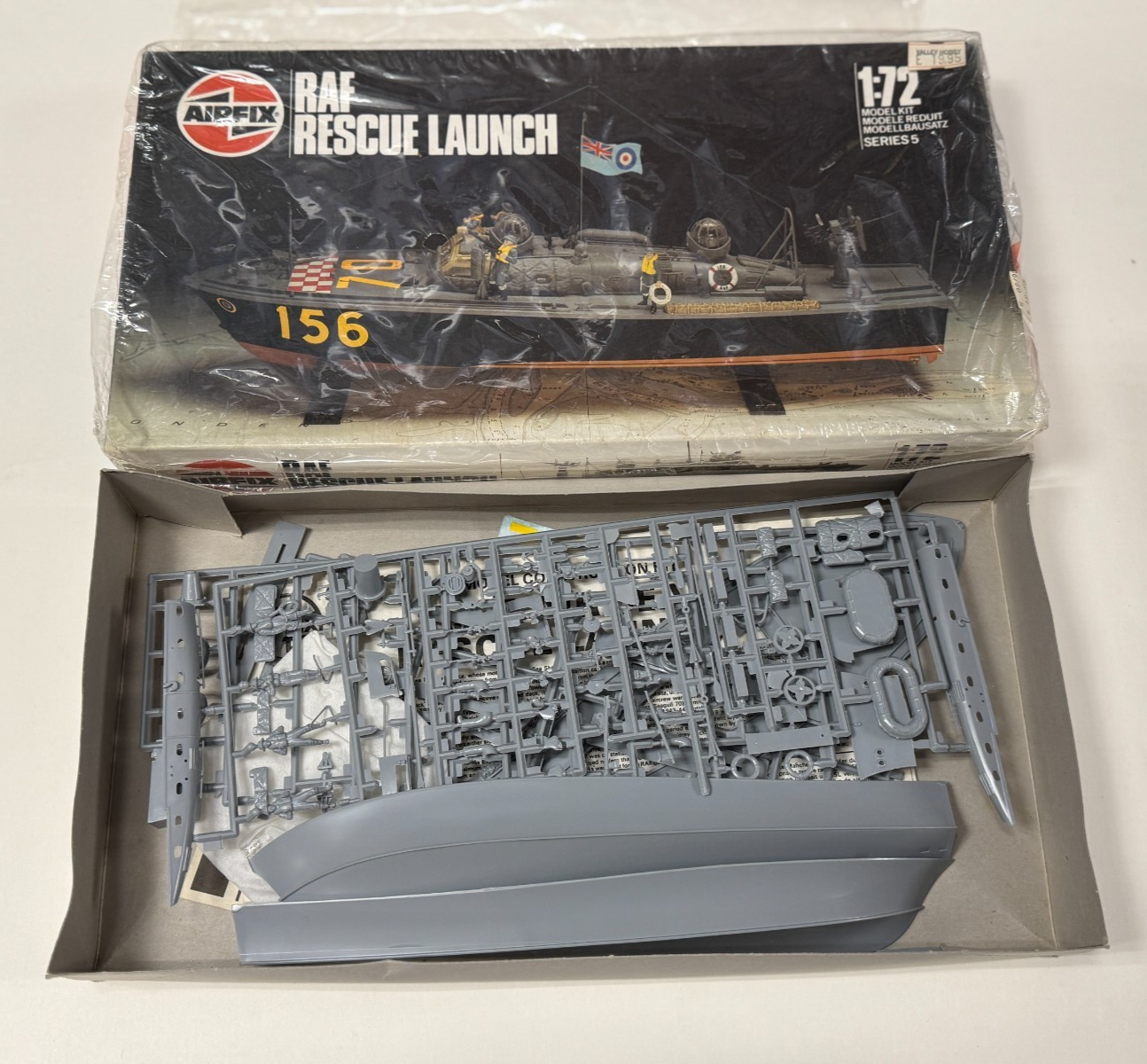1986 Airfix RAF Rescue Launch 1/72 Scale Series 5 Model Kit No. 05281 Open Box