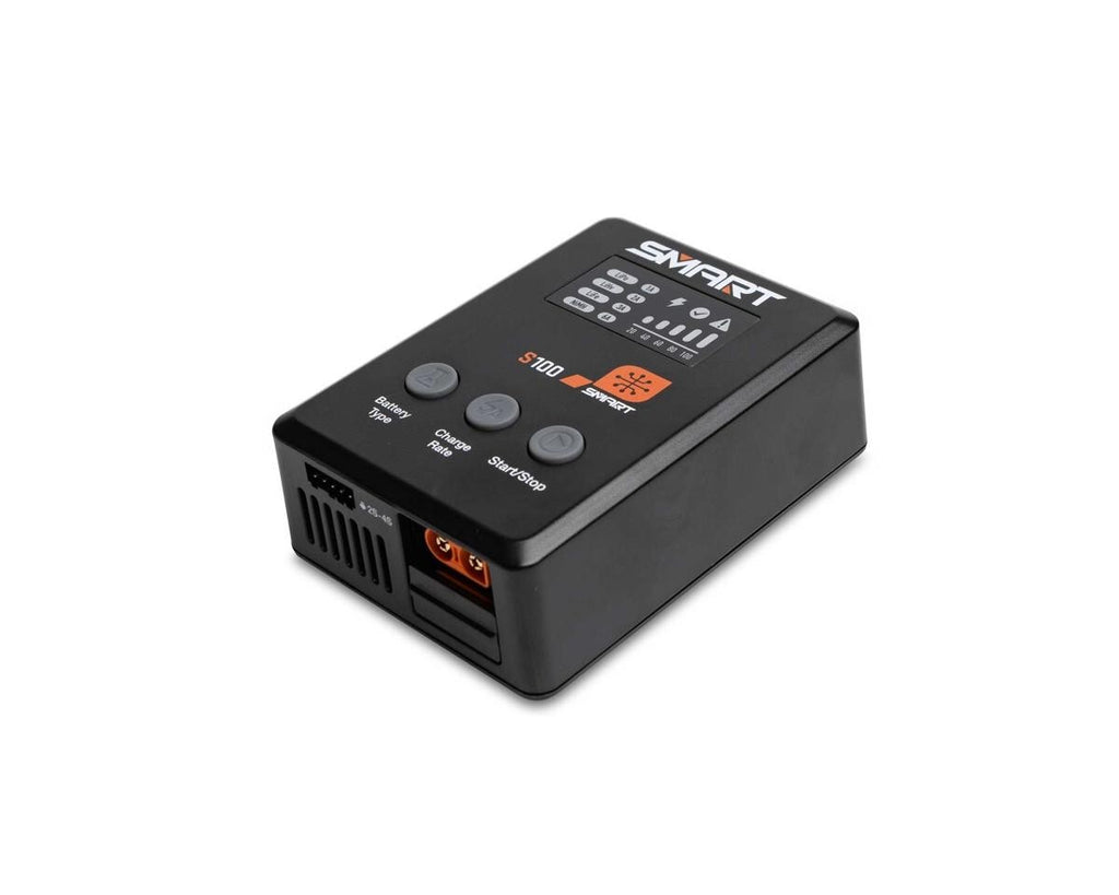 Spektrum RC Bundle 2S Smart 50C LiPo Battery 5000mAh S100 Charger SPMX-1032