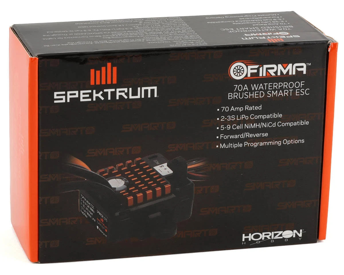 Spektrum Firma 70A 70 Amp Brushed Smart Water Proof ESC Speed Control SPMXSE1070