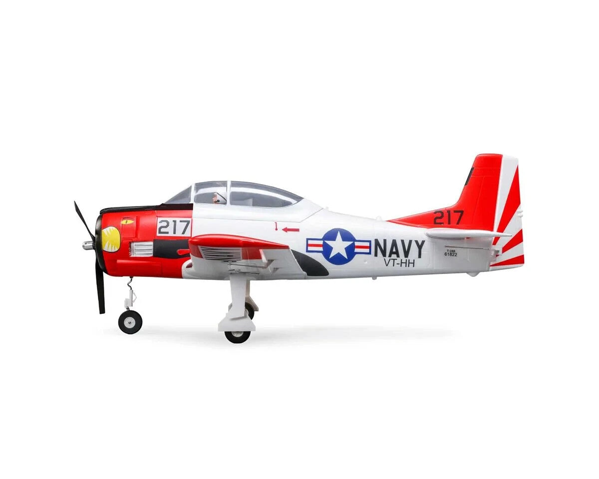 E-flite EFlite T28 T-28 Trojan 1.2m BNF Bind in Fly Basic Electric RC Airplane