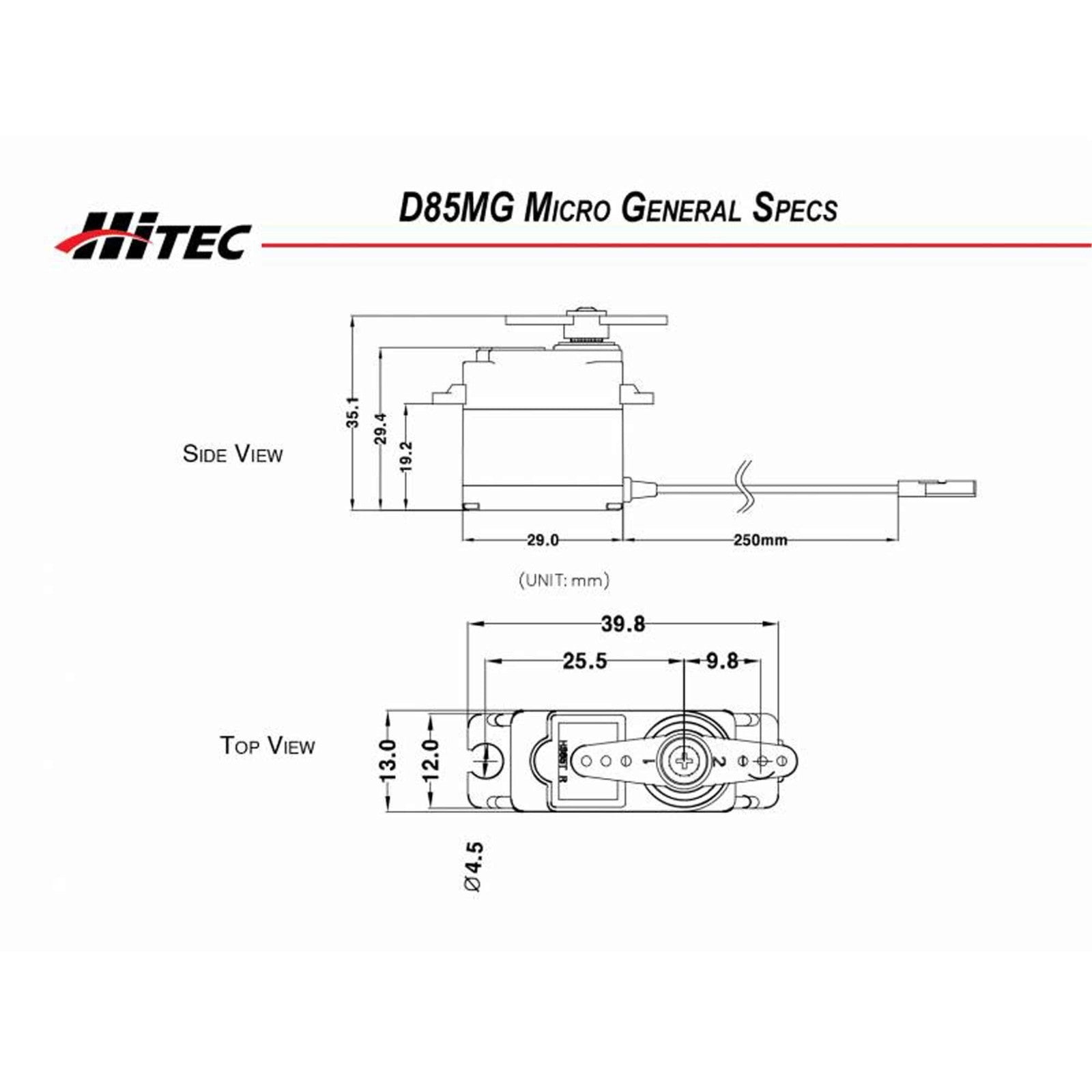 Hitec RCD Mighty Micro D-85MG D85MG D85 MG Programmable Servo - HRC36085