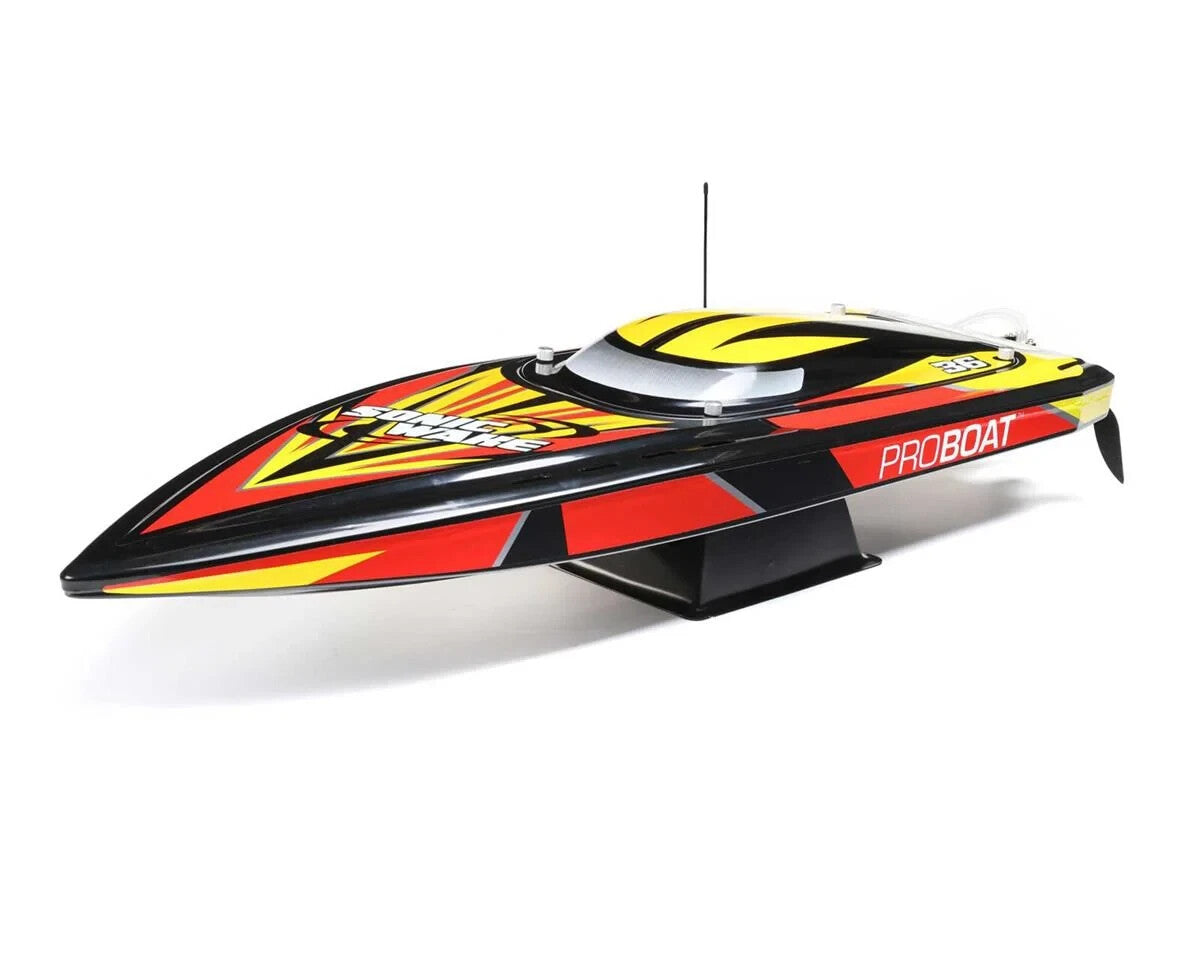 Pro Boat Sonicwake 36" Self-Righting RTR Deep-V Brushless Boat Black w/Spektrum