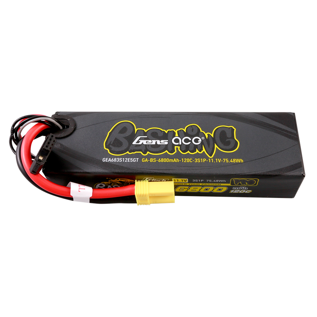 Gens Ace G-Tech 6800mAh 11.1V 120C 3S Lipo Battery EC5 For Arrma 1/8 RC Car
