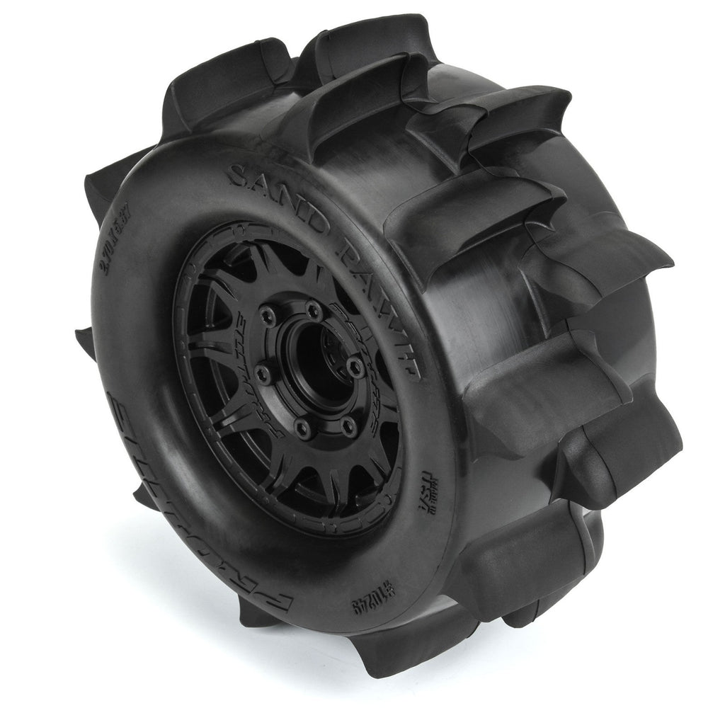 Pro Line 10249-10 1/10 Sand Paw HP BELTED F/R 2.8" MT Tires MTD 12/14mm Raid HH