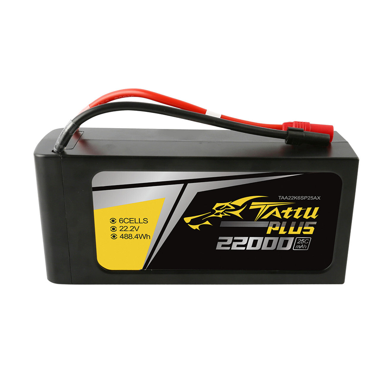 Tattu 22000mAh 25C 22.2V 6S Lipo Smart Battery AS150 + XT150 Plug : DJI Drone