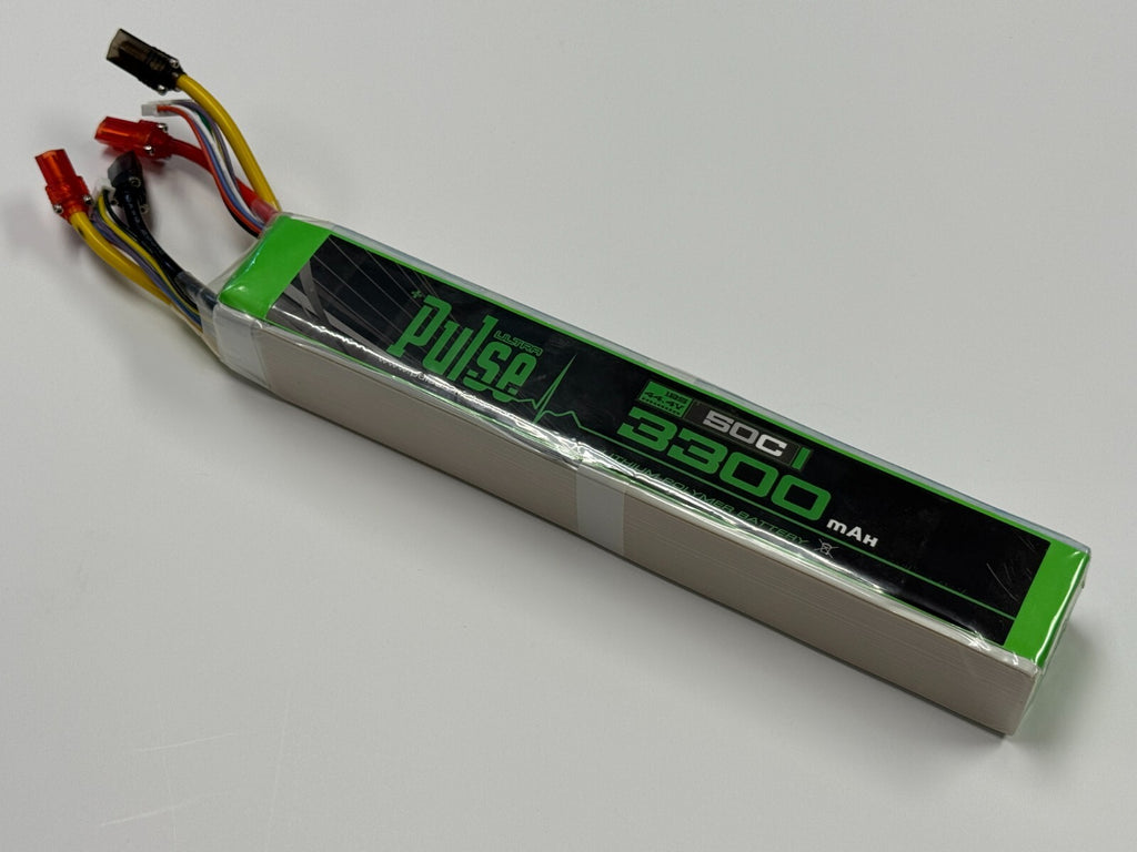 Excellent PULSE 3300mAh 50C 44.4V 12S RC Helicopter LiPo Battery - Supra X