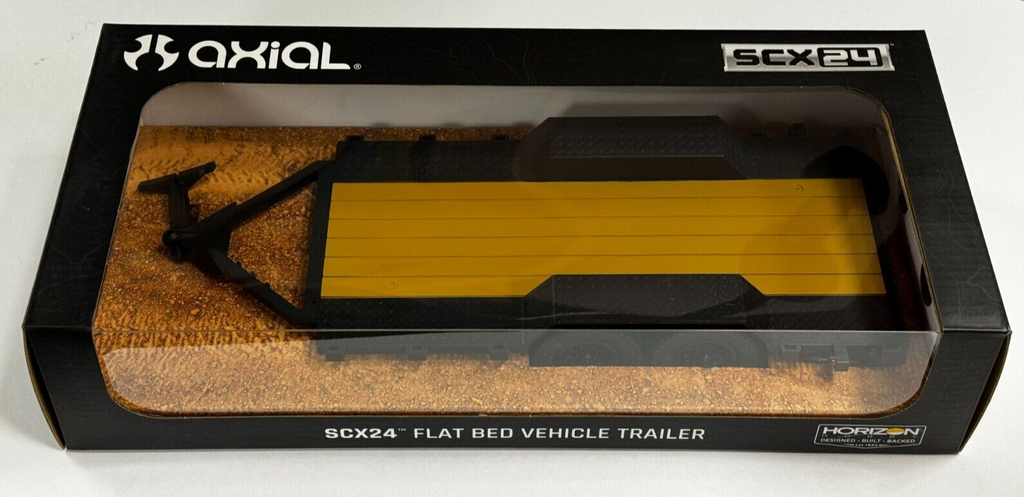 Axial SCX24 1/24th Scale Flat Bed Mini Vehicle Trailer w/LED Taillights AXI00009