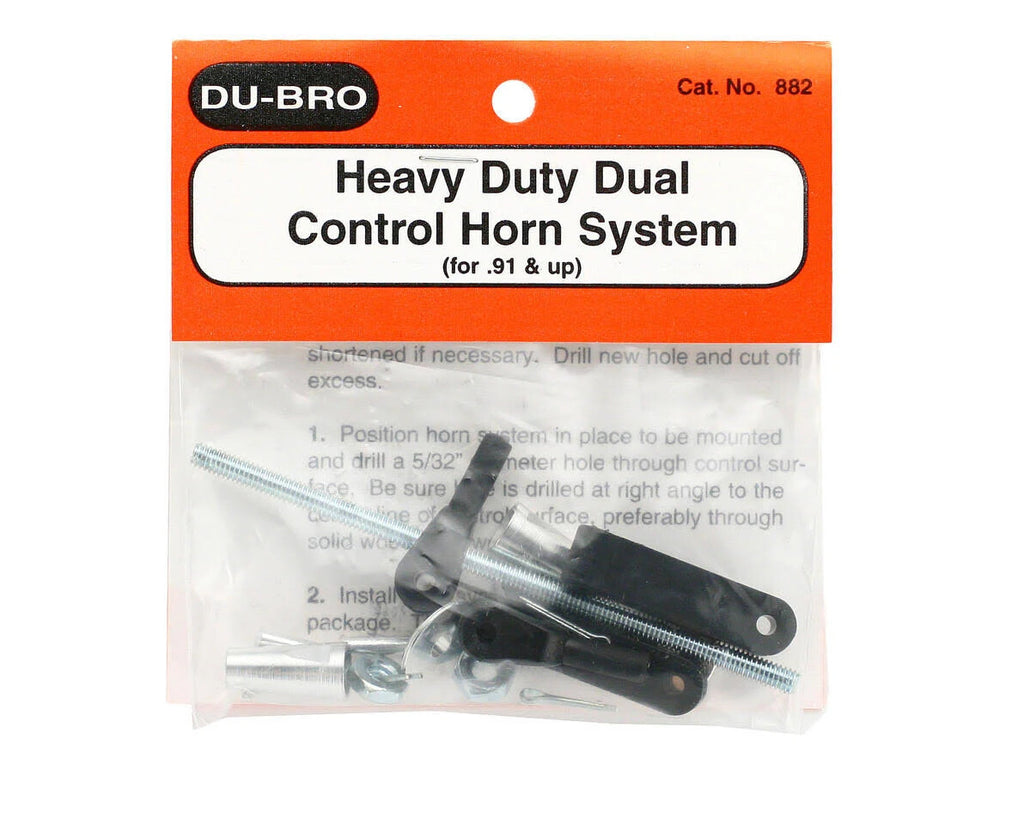 Dubro 882 Heavy Duty HD Dual Control Horn RC Airplane System 91 Size & Up DUB882