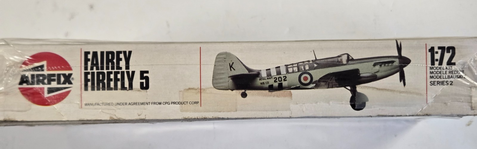 Vintage Airfix 1/72 Fairey Firefly 5 Plastic Model Airplane Kit