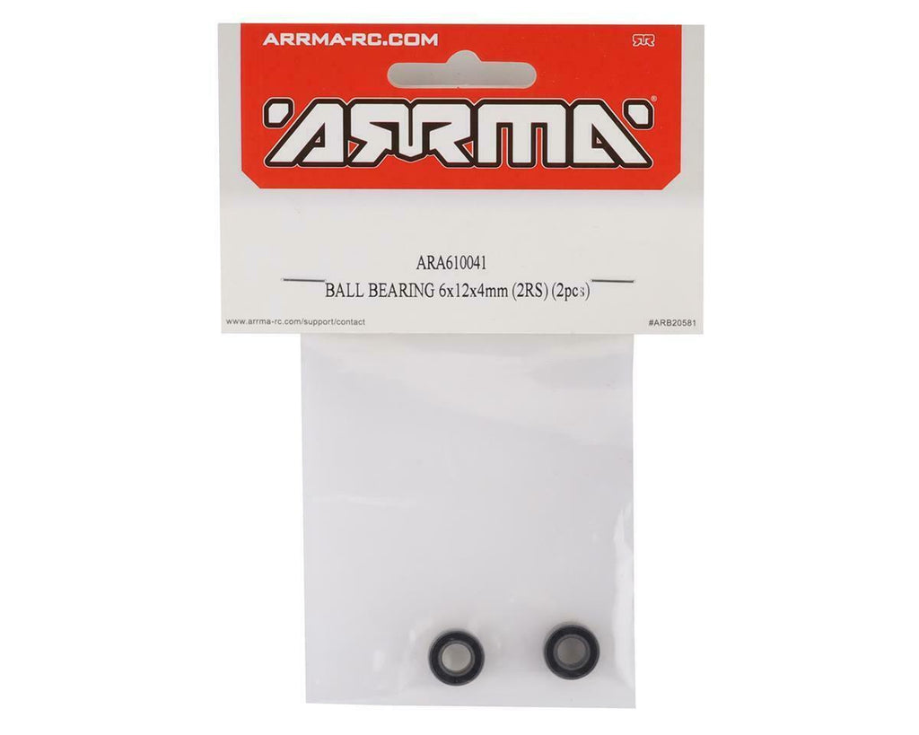 Arrma 6x12x4mm Ball Bearing (2) ARA610041 610041 : Typhon 3S BLX RC Buggy